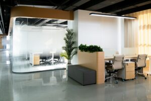 Interior de edifício corporativo